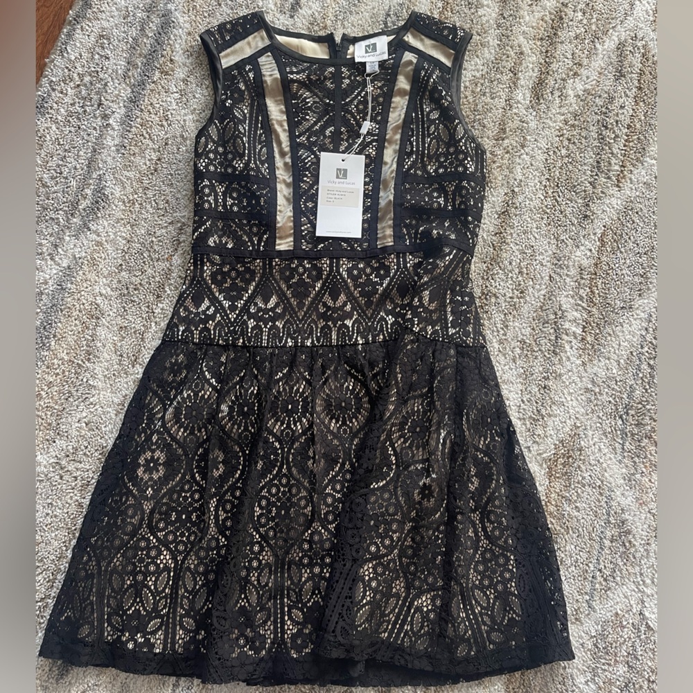 Black Lace cocktail Dress small